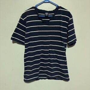Dash Navy and White Striped T-Shirt men’s size XL